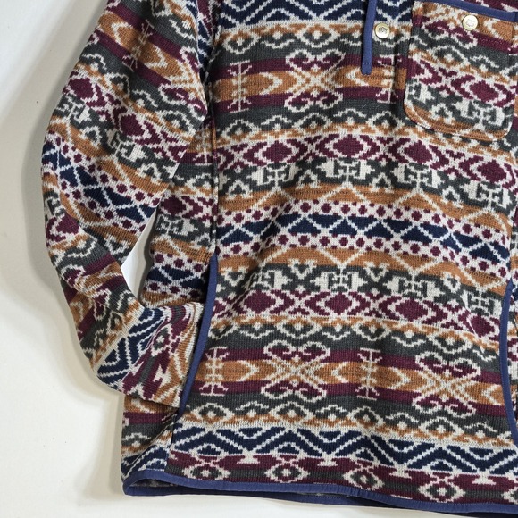 Sherpa Adventure Gear Women's Fleece Pullover Size M Aztec Southwestern Pockets - Picture 4 of 16